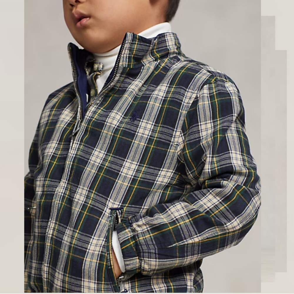Polo by Ralph Lauren Reversible Twill Oxford Boys Jacket - Picture 8 of 12